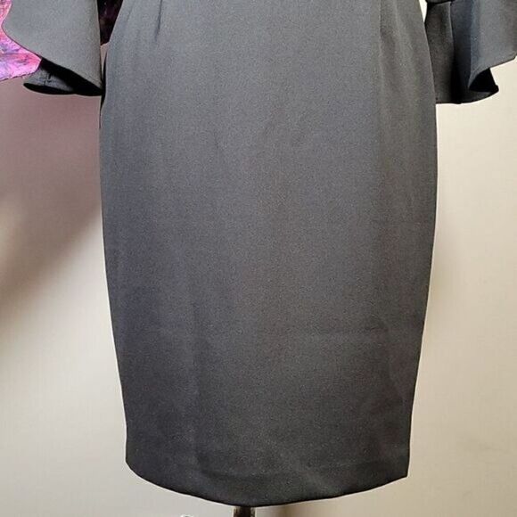 DKNY Bell Sleeve Little Black Dress Sz 2 - Picture 5 of 14